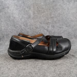 Keen Shoes Womens 6.5 Mary Jane Presidio Casual Active Black Leather Comfort
